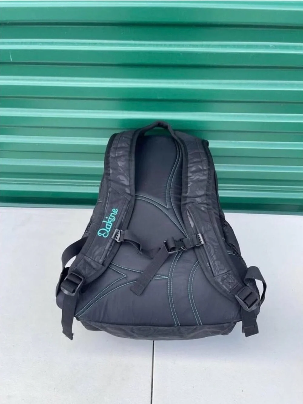 Dakine Jewel Black Backpack with Teal Accents, 26L